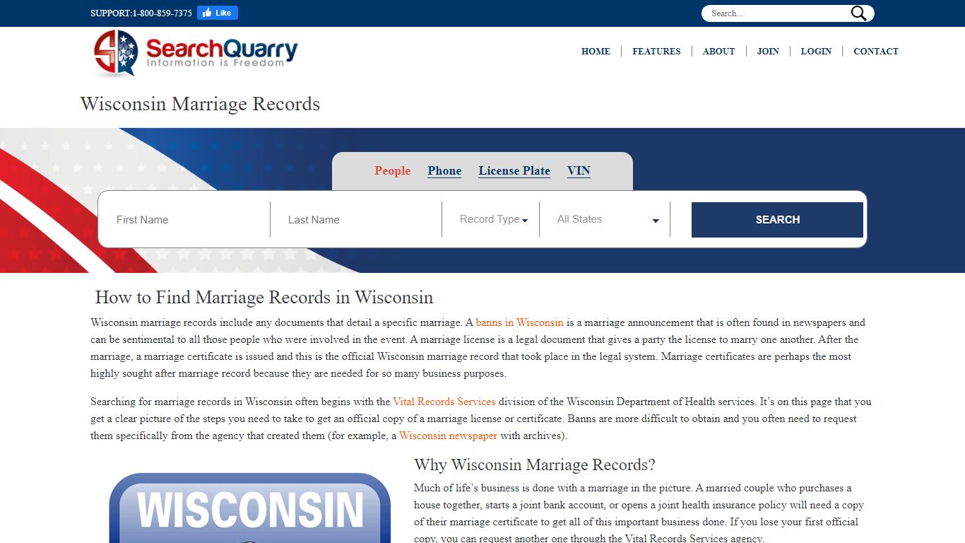 Free Wisconsin Marriage Records | Enter Name to View ...